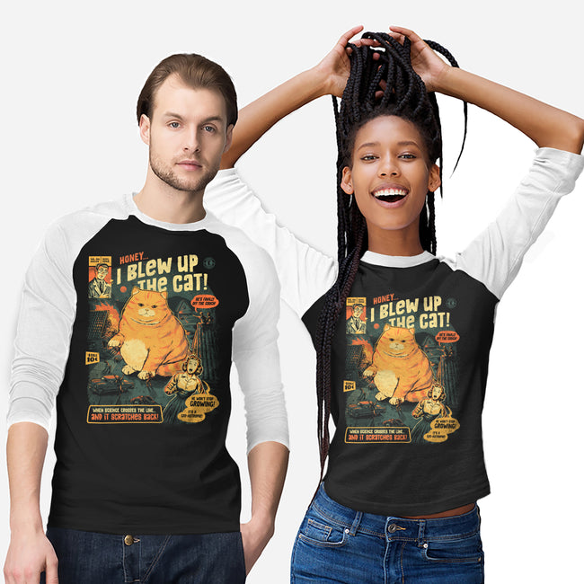 Honey I Blew Up The Cat-Unisex-Baseball-Tee-eduely