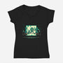 Hakuna Minecrafta-Womens-V-Neck-Tee-naomori