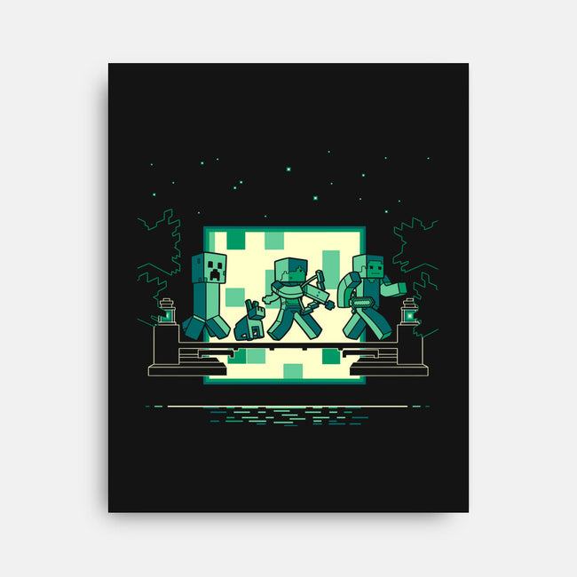 Hakuna Minecrafta-None-Stretched-Canvas-naomori