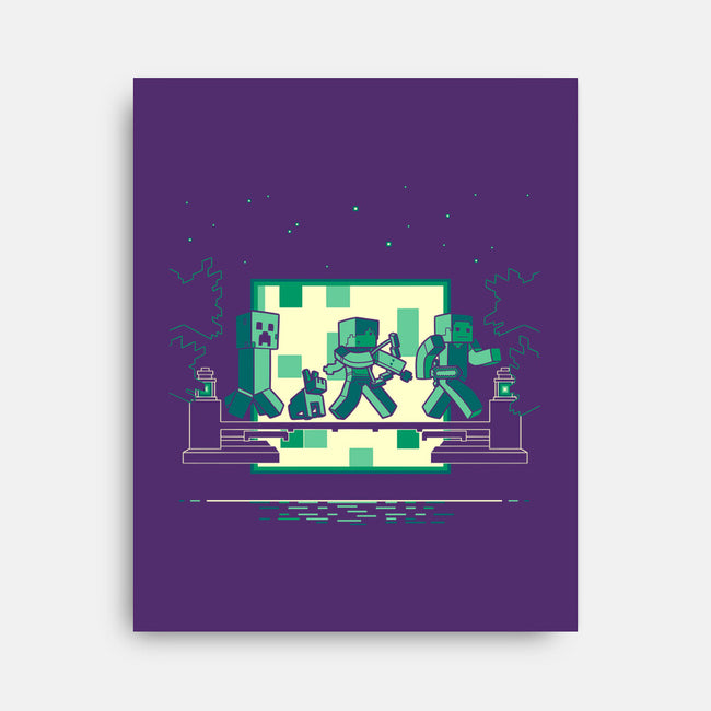 Hakuna Minecrafta-None-Stretched-Canvas-naomori
