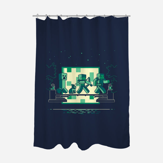 Hakuna Minecrafta-None-Polyester-Shower Curtain-naomori