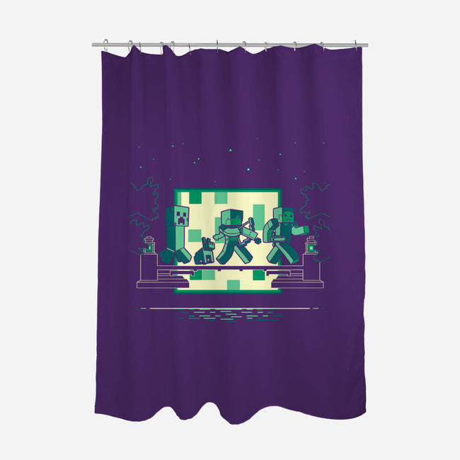Hakuna Minecrafta-None-Polyester-Shower Curtain-naomori