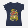 Have A Nice Trip-Womens-V-Neck-Tee-kg07