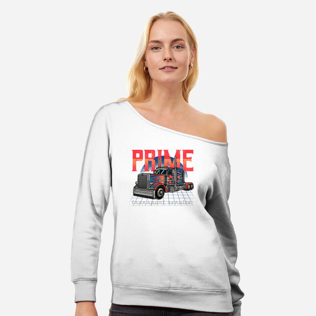Prime Transport Service-Womens-Off Shoulder-Sweatshirt-momma_gorilla