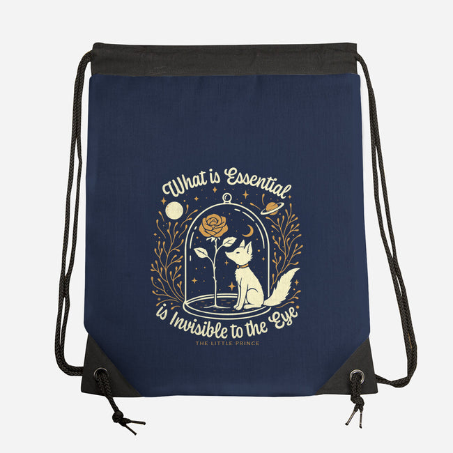 The Rose And The Fox-None-Drawstring-Bag-Popnotic