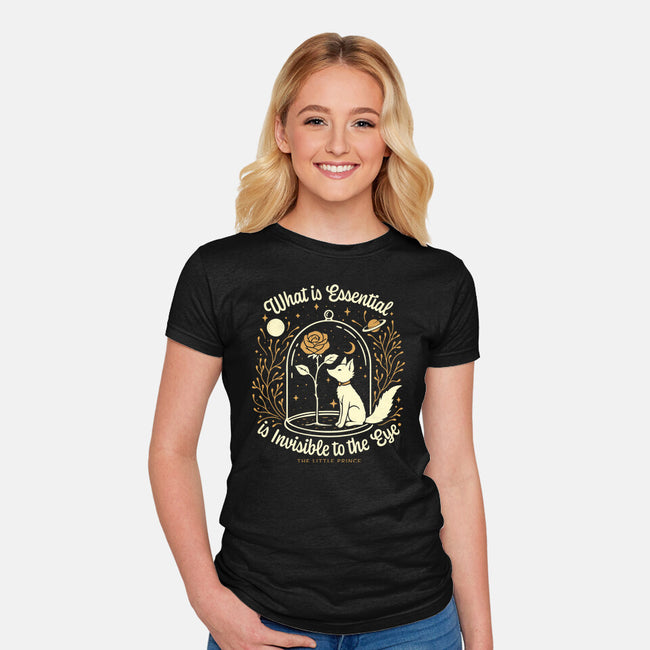 The Rose And The Fox-Womens-Fitted-Tee-Popnotic