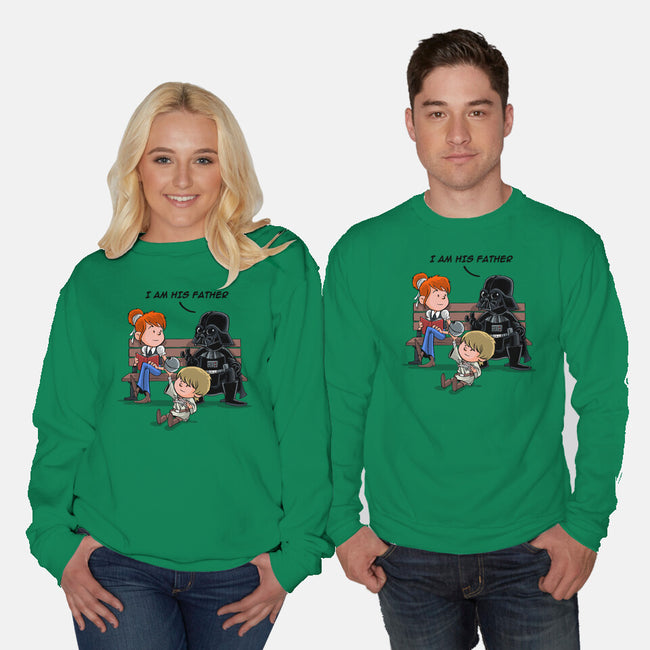 I Am His Father-Unisex-Crew Neck-Sweatshirt-zascanauta