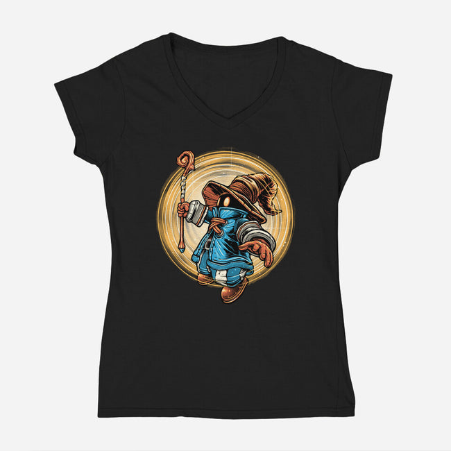 Spellcaster-Womens-V-Neck-Tee-momma_gorilla