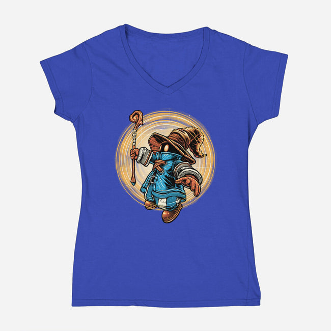 Spellcaster-Womens-V-Neck-Tee-momma_gorilla