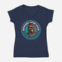 Support Your Local Hairy Wingman-Womens-V-Neck-Tee-Herk Up Tees