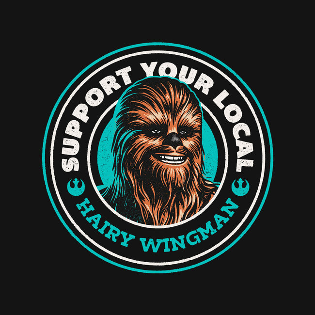 Support Your Local Hairy Wingman-Womens-V-Neck-Tee-Herk Up Tees