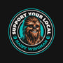 Support Your Local Hairy Wingman-Womens-V-Neck-Tee-Herk Up Tees