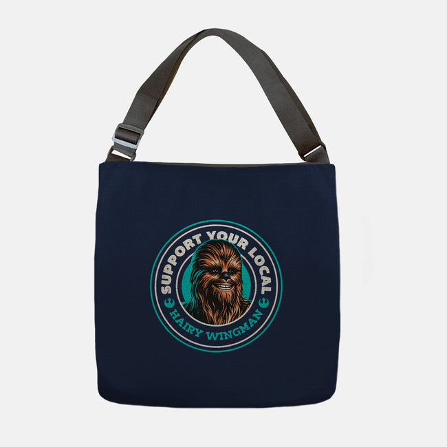 Support Your Local Hairy Wingman-None-Adjustable Tote-Bag-Herk Up Tees