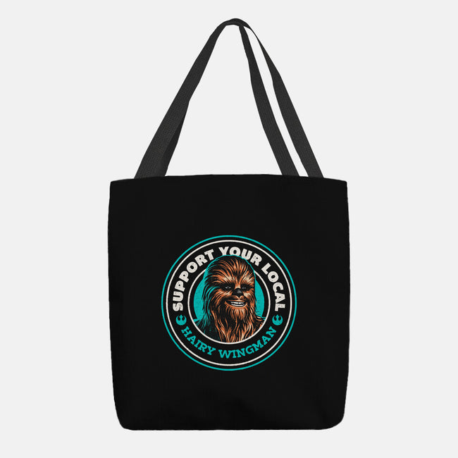 Support Your Local Hairy Wingman-None-Basic Tote-Bag-Herk Up Tees