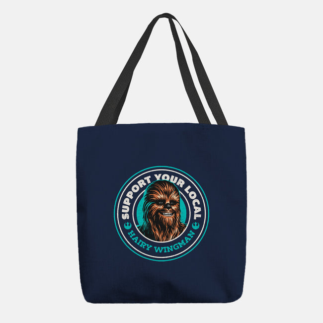 Support Your Local Hairy Wingman-None-Basic Tote-Bag-Herk Up Tees