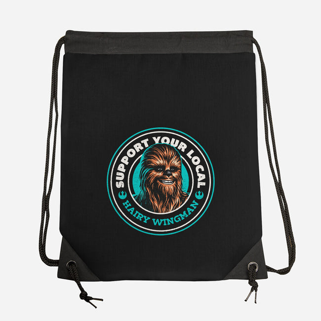 Support Your Local Hairy Wingman-None-Drawstring-Bag-Herk Up Tees