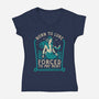 Born To Lure-Womens-V-Neck-Tee-Nemons