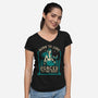 Born To Lure-Womens-V-Neck-Tee-Nemons