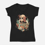 Legend Island-Womens-V-Neck-Tee-eduely