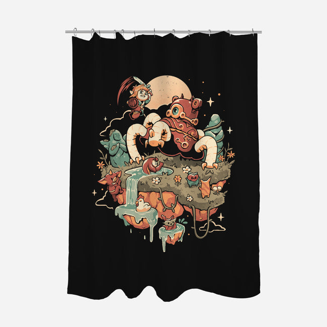 Legend Island-None-Polyester-Shower Curtain-eduely