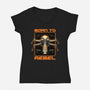 Space War Rebel-Womens-V-Neck-Tee-Studio Mootant