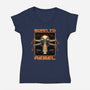 Space War Rebel-Womens-V-Neck-Tee-Studio Mootant