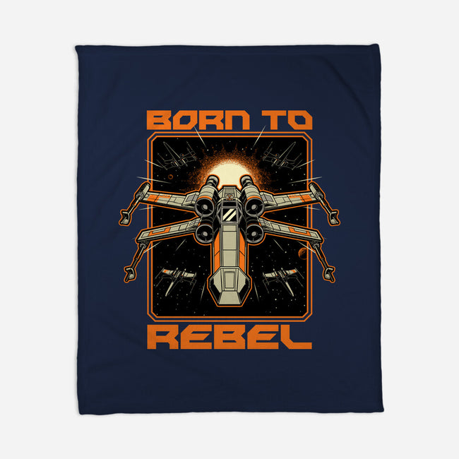 Space War Rebel-None-Fleece-Blanket-Studio Mootant