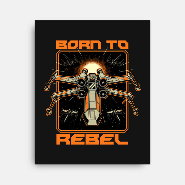 Space War Rebel-None-Stretched-Canvas-Studio Mootant