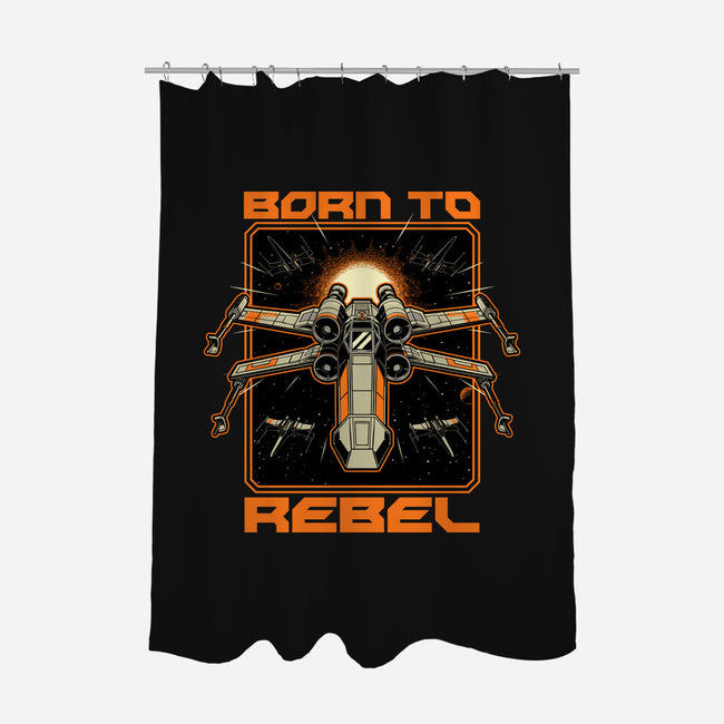 Space War Rebel-None-Polyester-Shower Curtain-Studio Mootant
