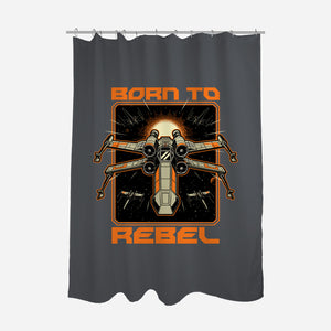 Space War Rebel-None-Polyester-Shower Curtain-Studio Mootant