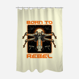 Space War Rebel-None-Polyester-Shower Curtain-Studio Mootant