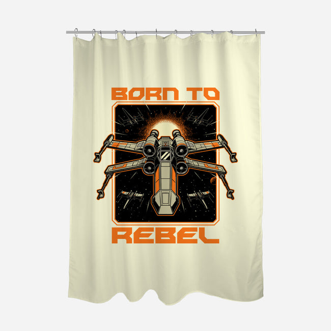 Space War Rebel-None-Polyester-Shower Curtain-Studio Mootant