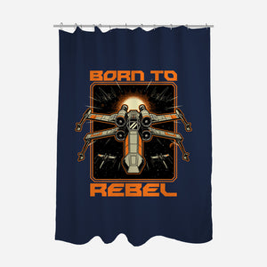 Space War Rebel-None-Polyester-Shower Curtain-Studio Mootant