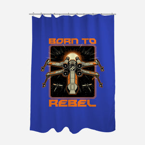 Space War Rebel-None-Polyester-Shower Curtain-Studio Mootant