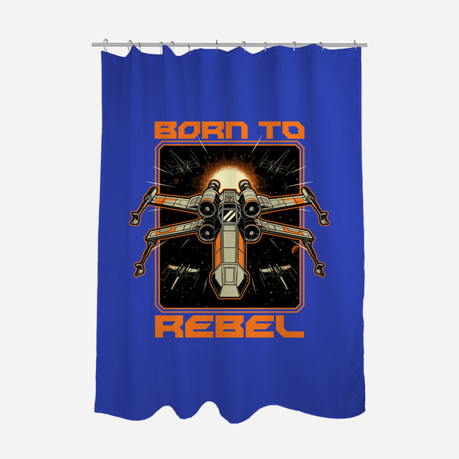 Space War Rebel-None-Polyester-Shower Curtain-Studio Mootant