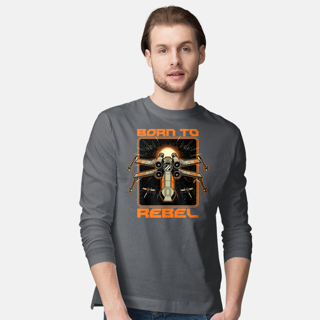 Space War Rebel-Mens-Long Sleeved-Tee-Studio Mootant