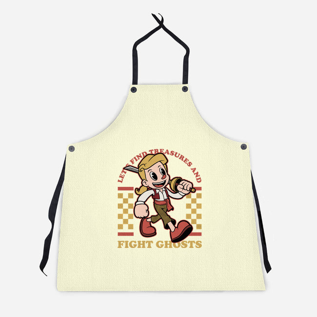 Game Mascot Monkey Pirate-Unisex-Kitchen-Apron-Studio Mootant
