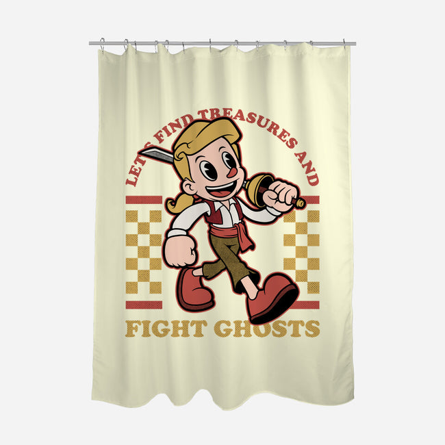Game Mascot Monkey Pirate-None-Polyester-Shower Curtain-Studio Mootant