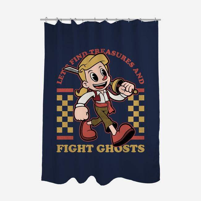 Game Mascot Monkey Pirate-None-Polyester-Shower Curtain-Studio Mootant