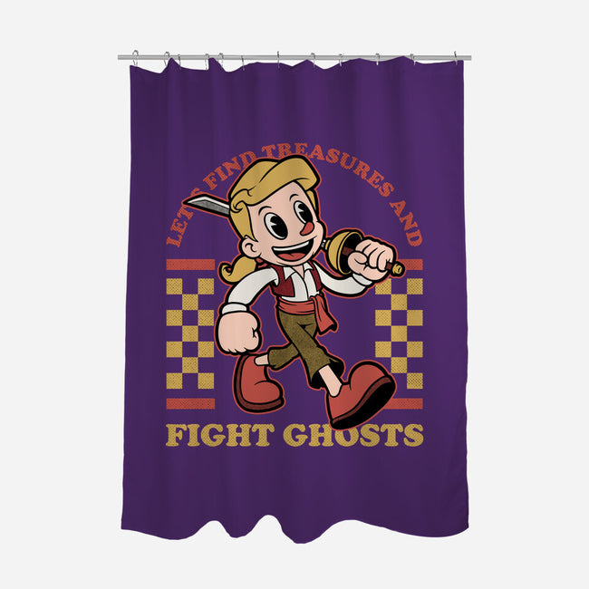 Game Mascot Monkey Pirate-None-Polyester-Shower Curtain-Studio Mootant