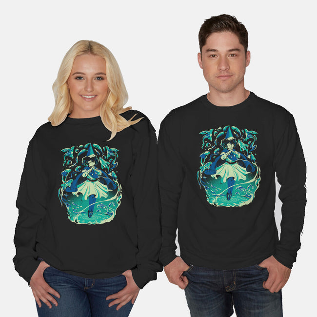 The Water Witch-Unisex-Crew Neck-Sweatshirt-Estudio Horta