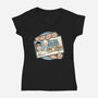 Driver License Idiot Movie-Womens-V-Neck-Tee-Studio Mootant