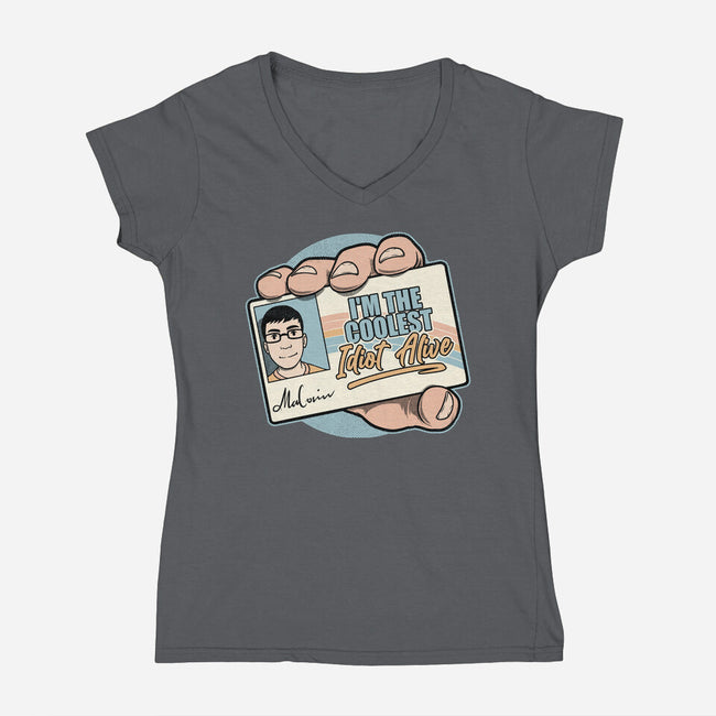 Driver License Idiot Movie-Womens-V-Neck-Tee-Studio Mootant
