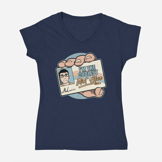 Driver License Idiot Movie-Womens-V-Neck-Tee-Studio Mootant