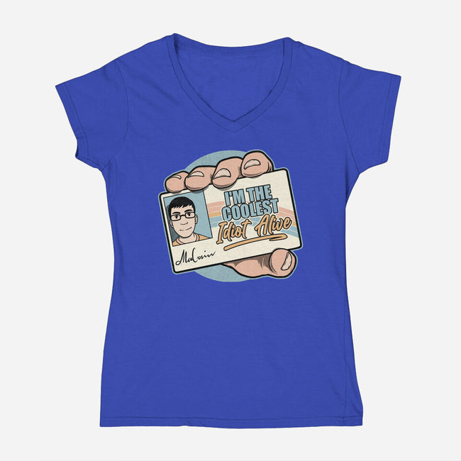 Driver License Idiot Movie-Womens-V-Neck-Tee-Studio Mootant