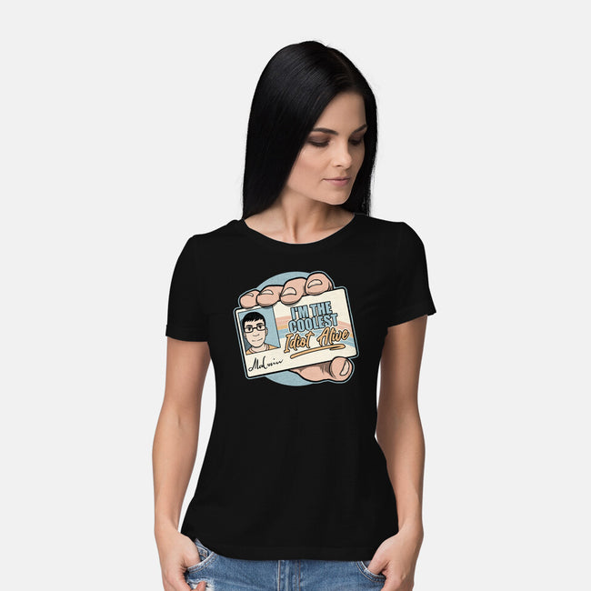 Driver License Idiot Movie-Womens-Basic-Tee-Studio Mootant