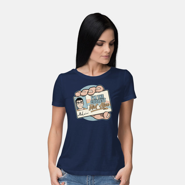 Driver License Idiot Movie-Womens-Basic-Tee-Studio Mootant