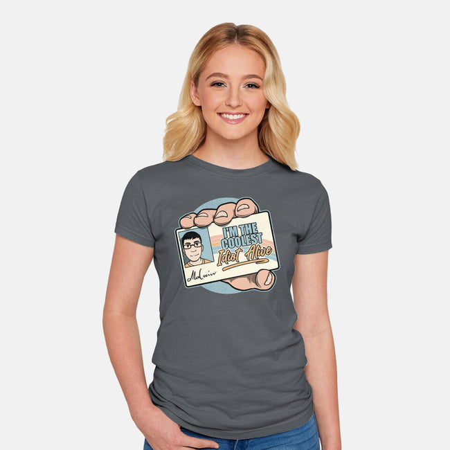 Driver License Idiot Movie-Womens-Fitted-Tee-Studio Mootant