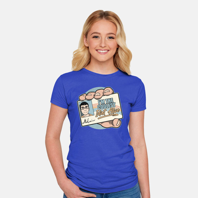 Driver License Idiot Movie-Womens-Fitted-Tee-Studio Mootant