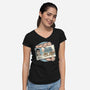 Driver License Idiot Movie-Womens-V-Neck-Tee-Studio Mootant